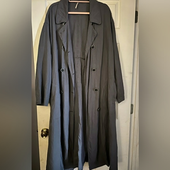 FREE PEOPLE sweet melody Linen jacket large oversized .never worn - Picture 2 of 4